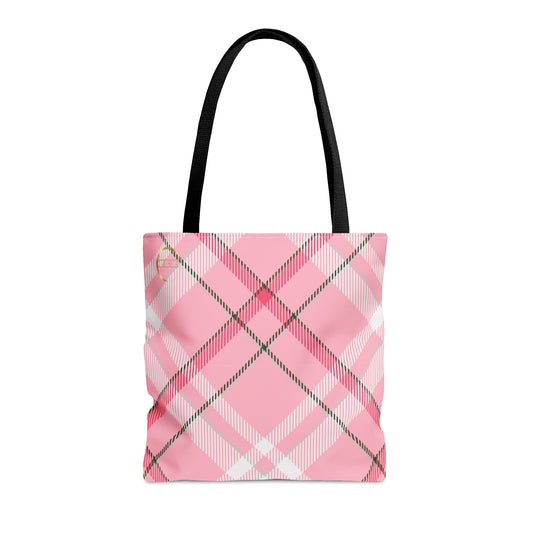 Winter 2024 Tote Bag - MADRAS PinkWhite