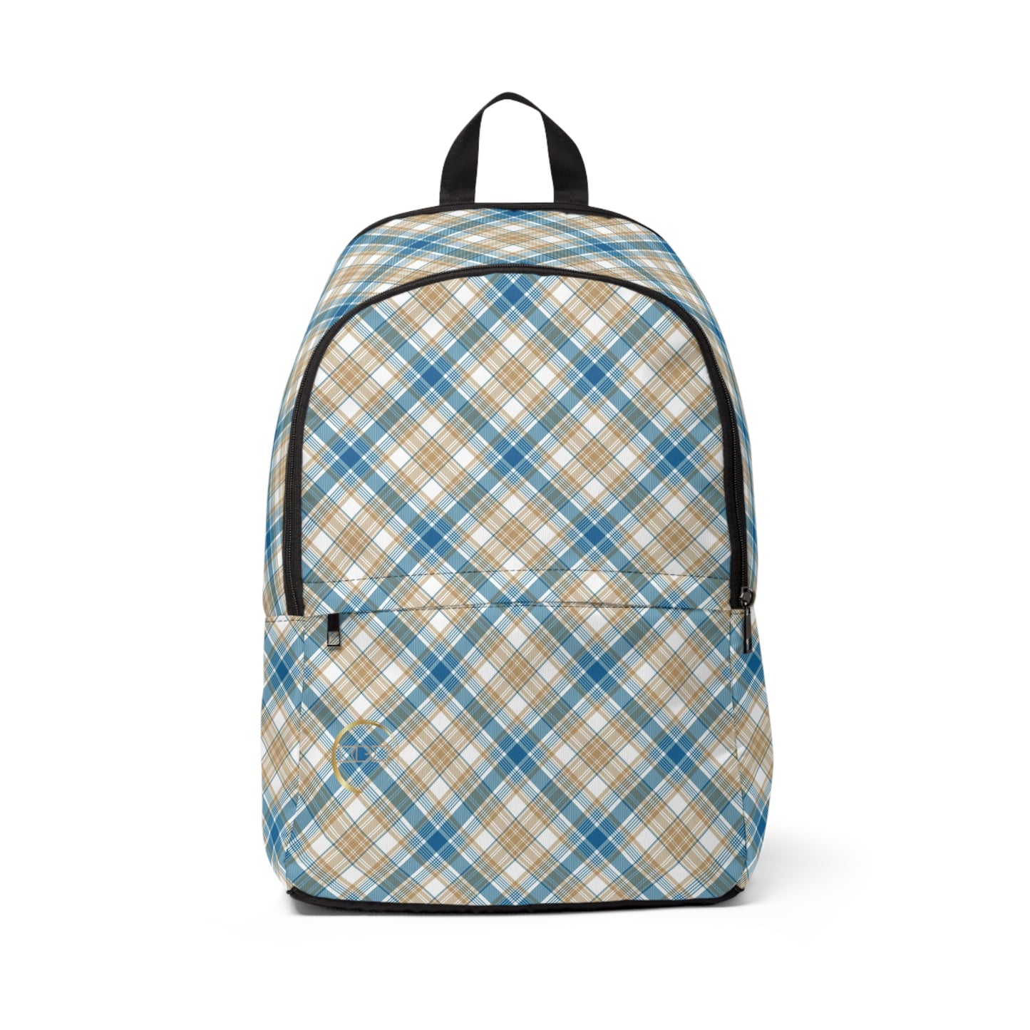 Winter 2024 Unisex Fabric Backpack - MADRAS BlueTan