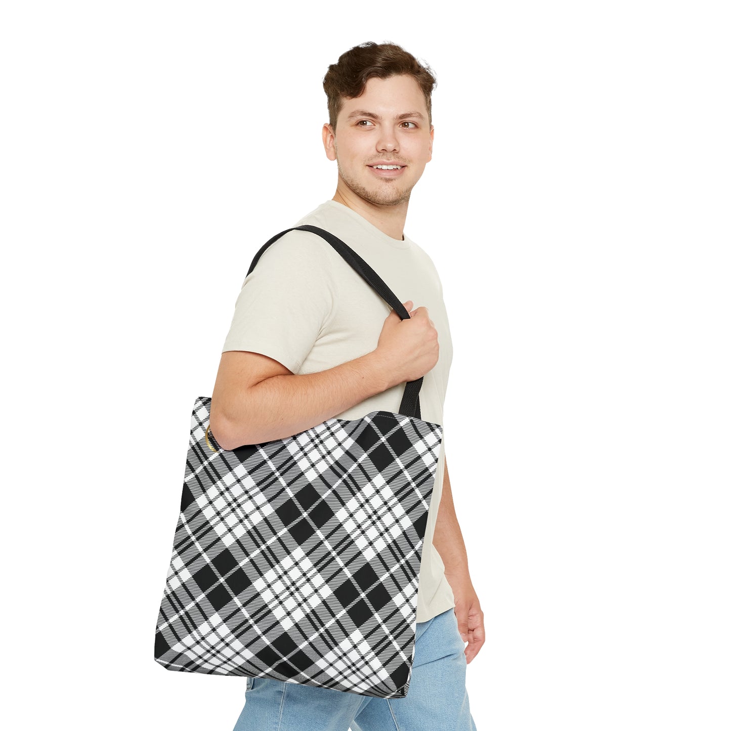 Winter 2024 Tote Bag - MADRAS BlackWhite