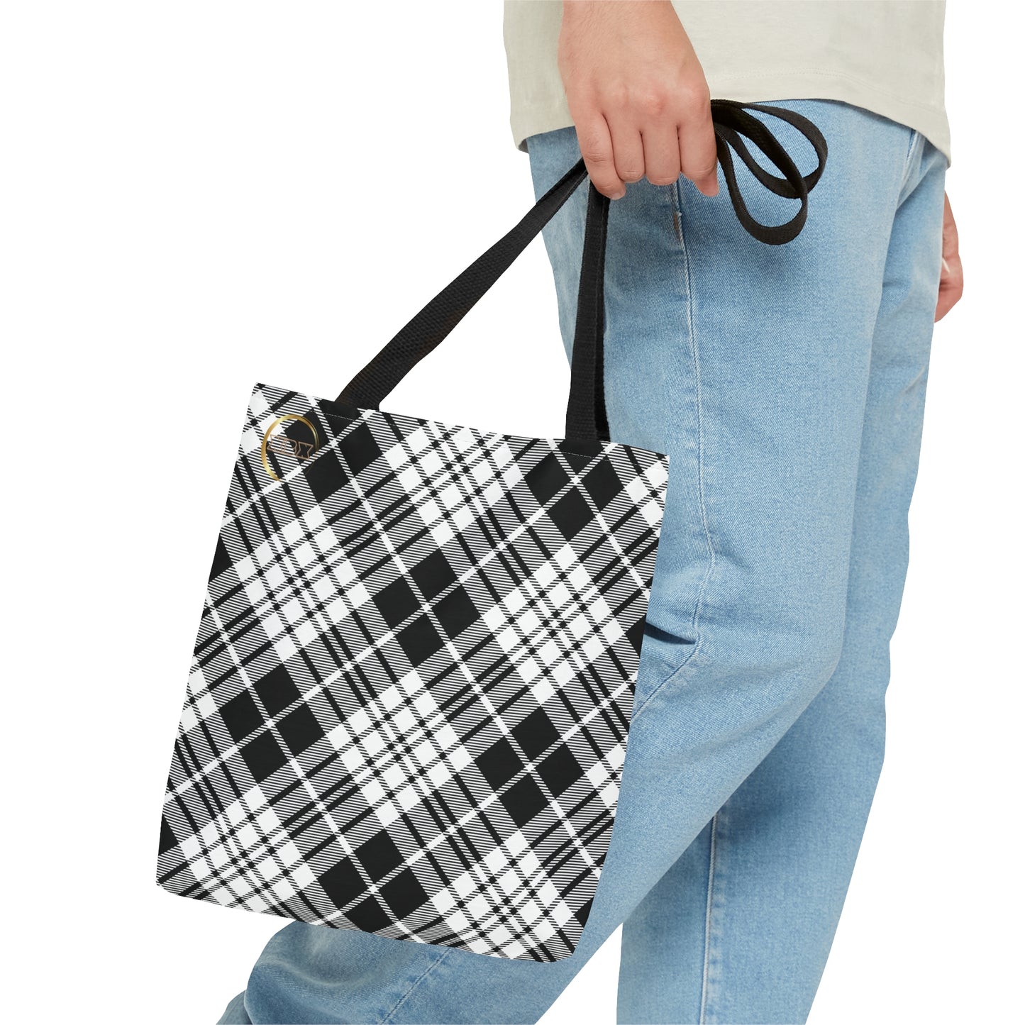 Winter 2024 Tote Bag - MADRAS BlackWhite