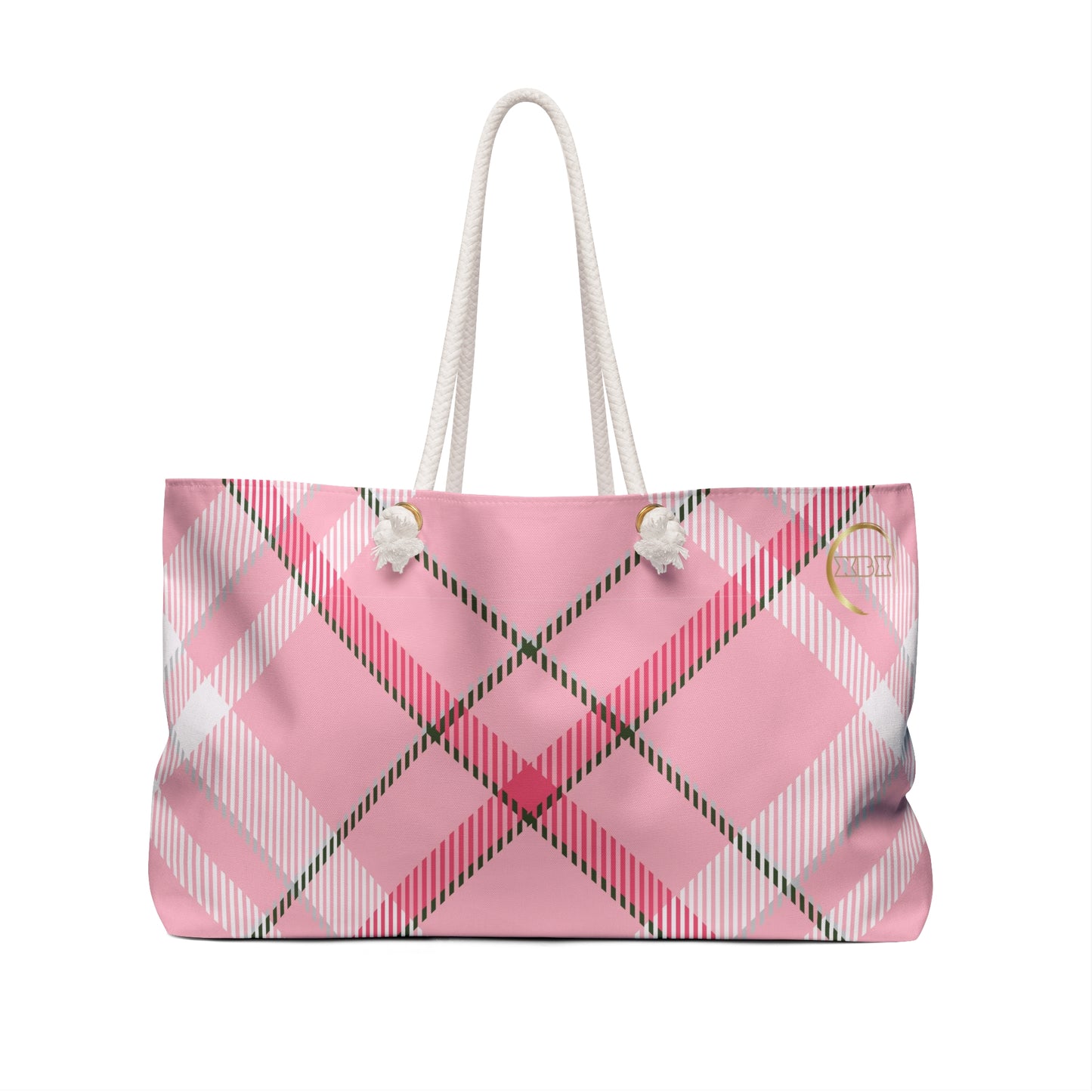 Winter 2024 - Weekender Bag MADRAS PinkWhite