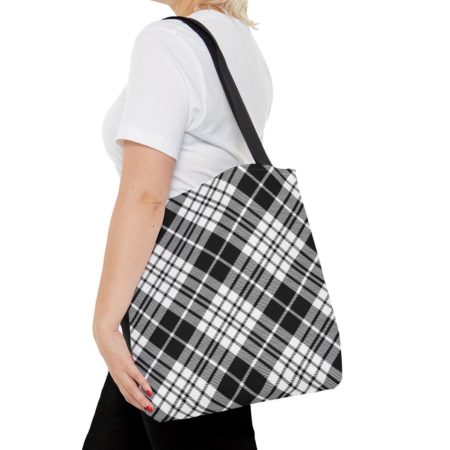 Winter 2024 Tote Bag - MADRAS BlackWhite