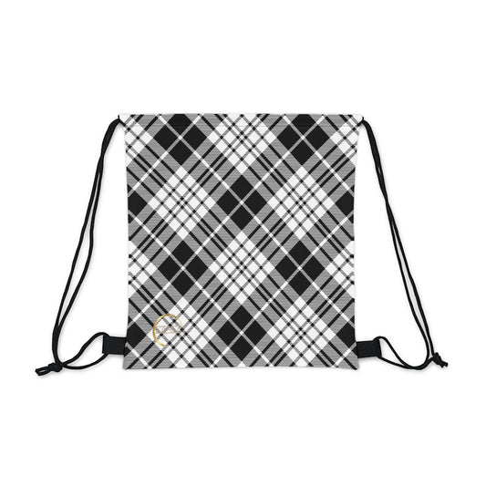 Winter 2024 - Outdoor Drawstring Bag MADRAS BlackWhite