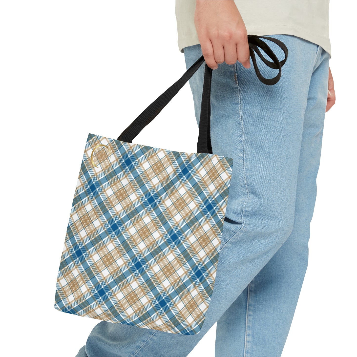 Winter 2024 Tote Bag - MADRAS BlueTan