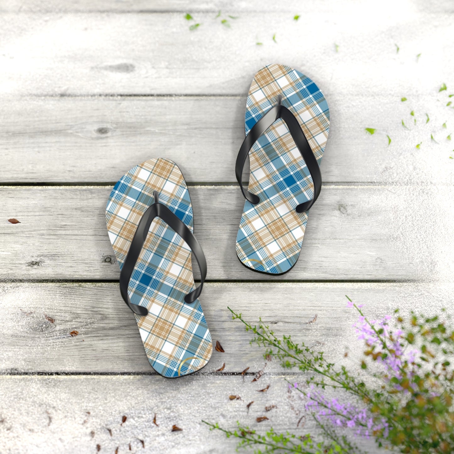 Chanclas unisex - MADRAS BlueTan