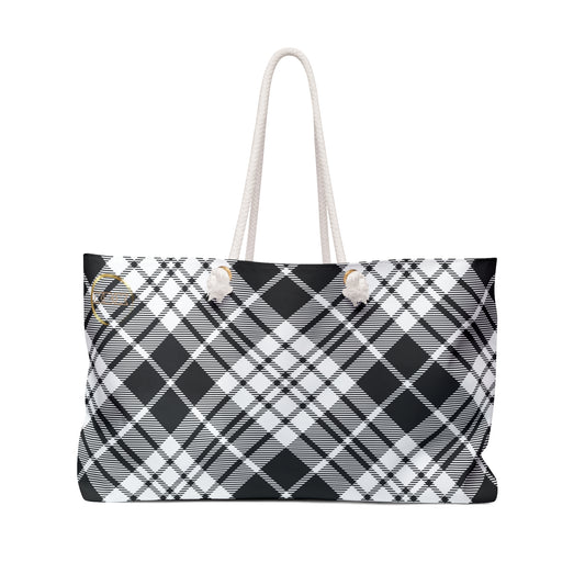 Winter 2024 - Weekender Bag MADRAS BlackWhite