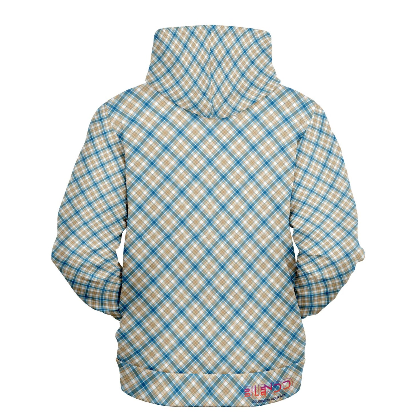 Sudadera con capucha de moda unisex invierno 2024 - MADRAS BlueTan 