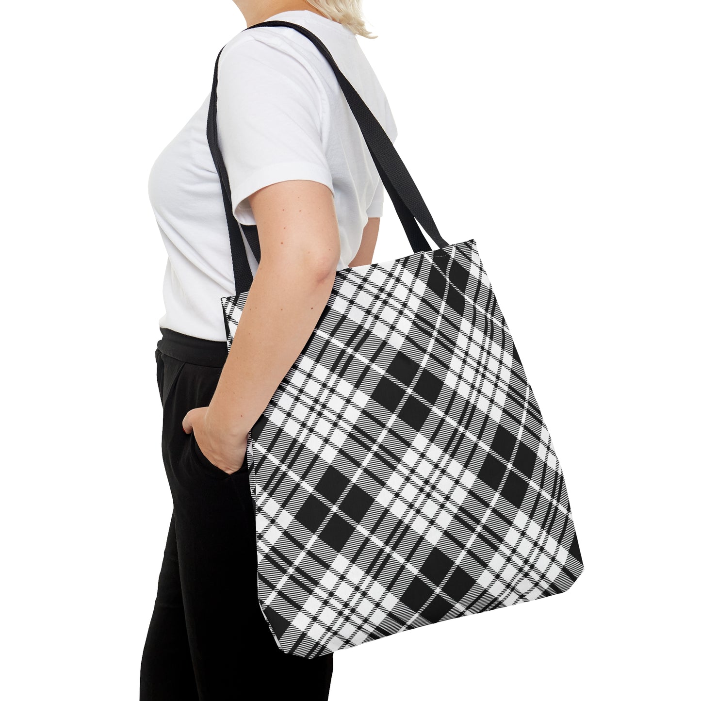 Winter 2024 Tote Bag - MADRAS BlackWhite