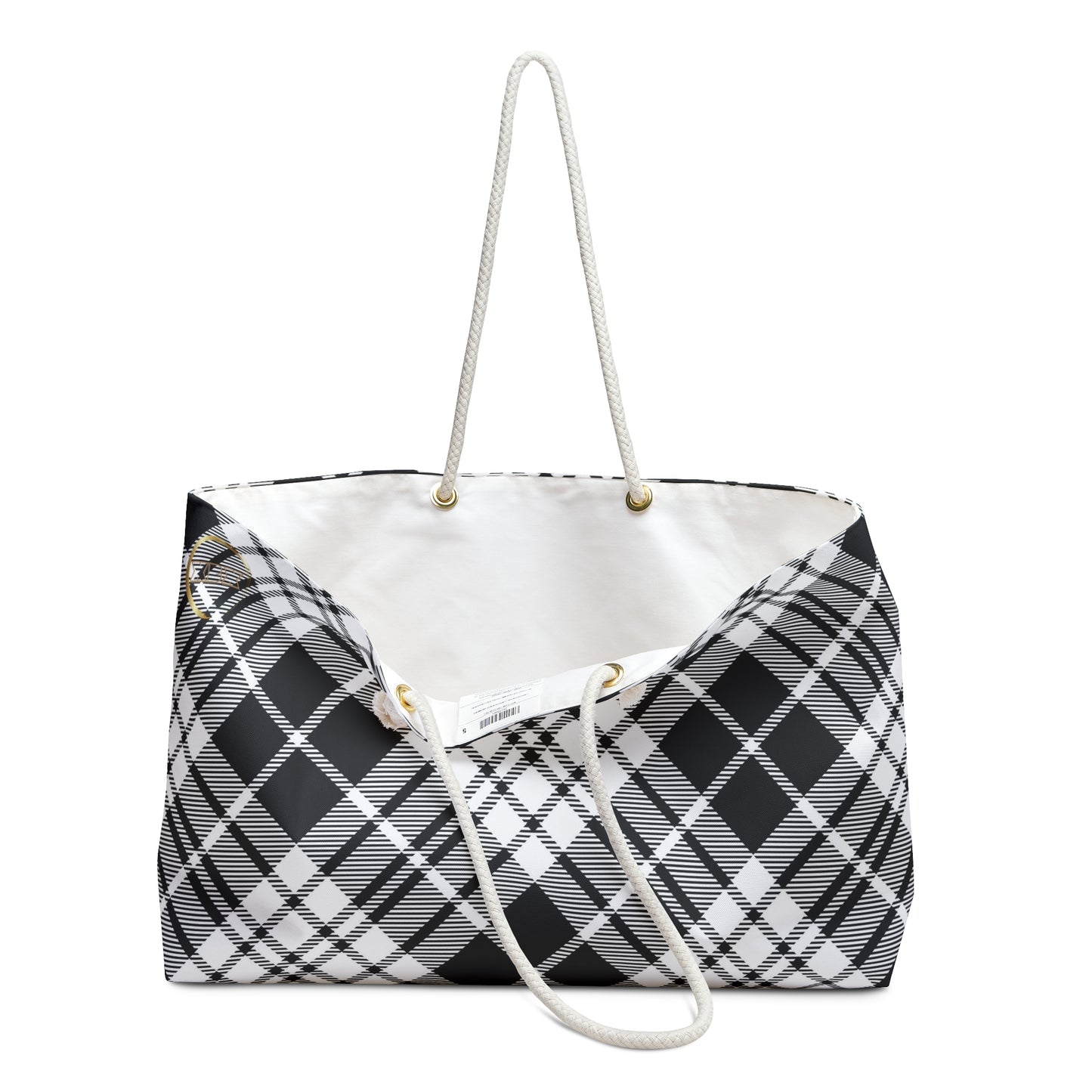 Winter 2024 - Weekender Bag MADRAS BlackWhite