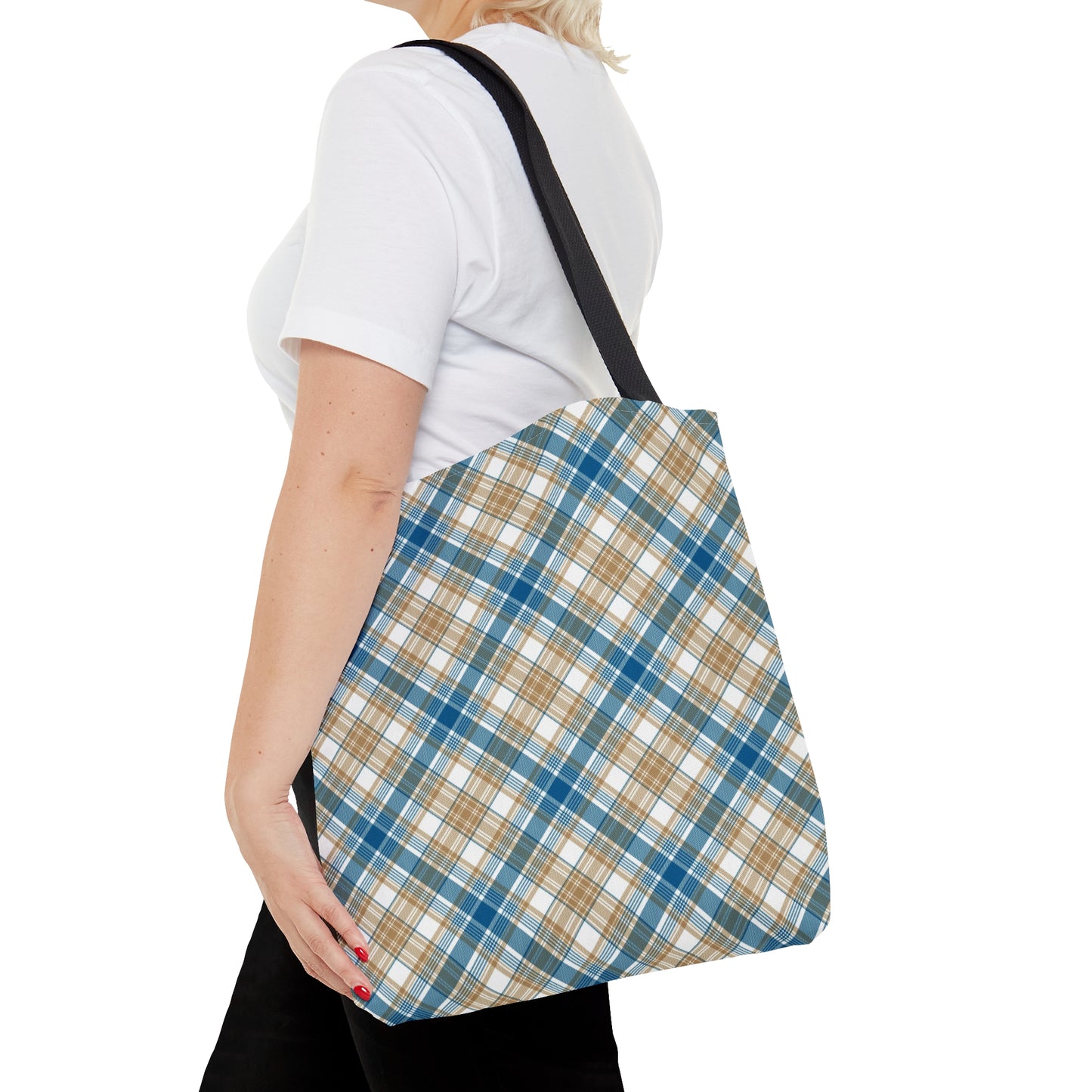 Winter 2024 Tote Bag - MADRAS BlueTan