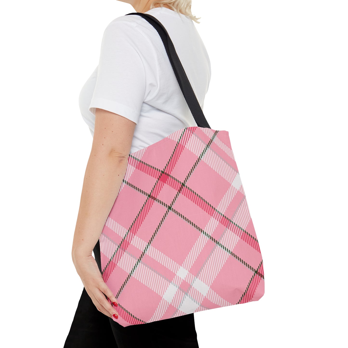 Winter 2024 Tote Bag - MADRAS PinkWhite