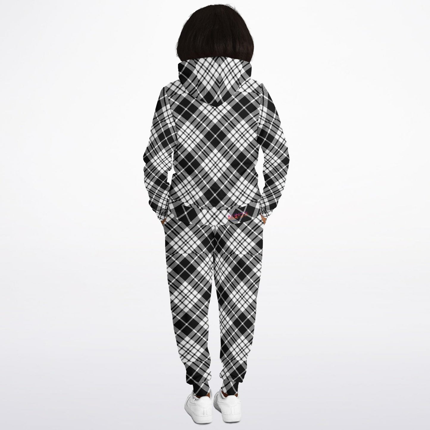 Winter 2024 Unisex Fashion Hoodie & Jogger - MADRAS BlackWhite Limited Edition