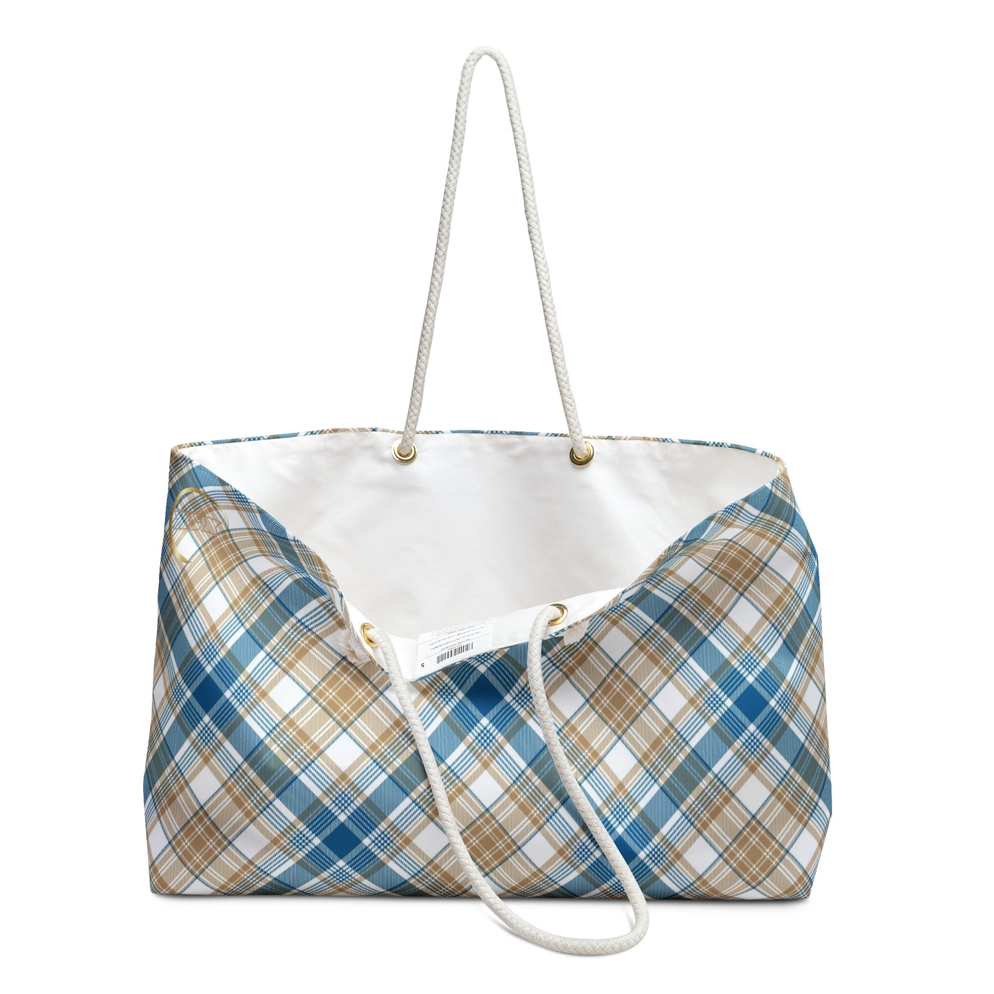 Winter 2024 - Weekender Bag MADRAS BlueTan