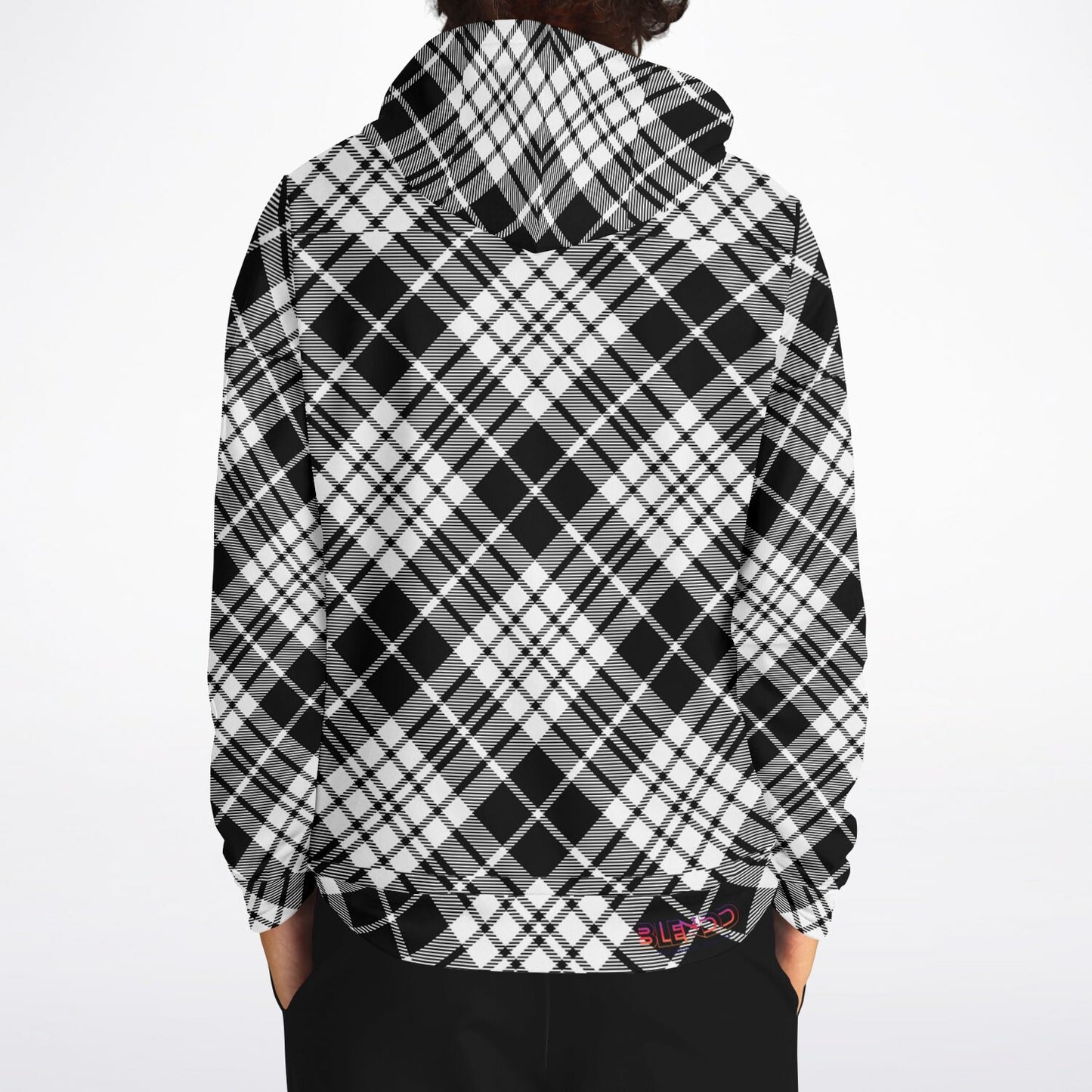 Winter 2024 Unisex Fashion Hoodie - MADRAS BlackWhite